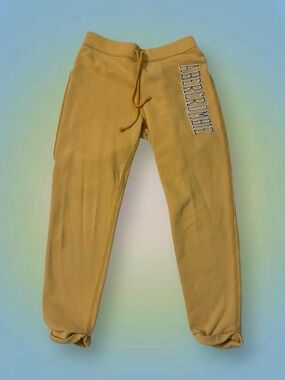 Abercrombie & Fitch Kids Mustard Yellow Jogger Sweatpants